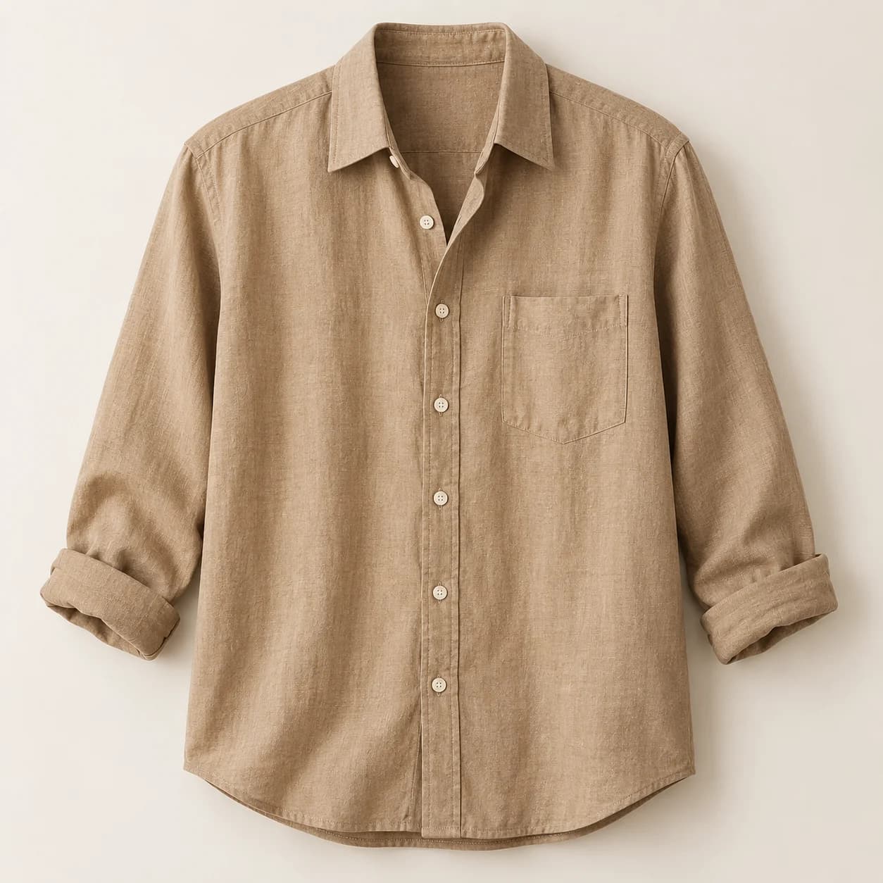 Linen Blend Relaxed Shirt